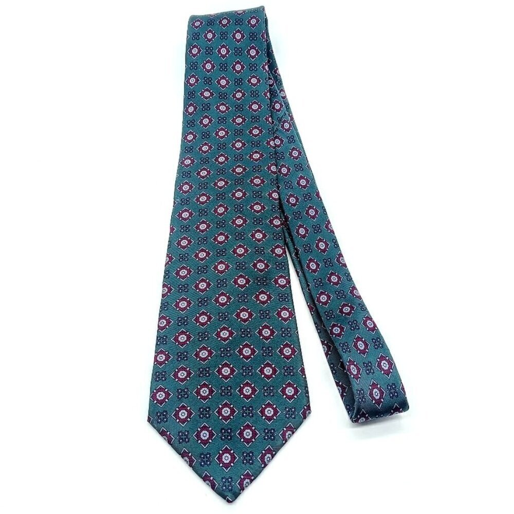 Christian Dior Monsieur Green Silk Men's Tie